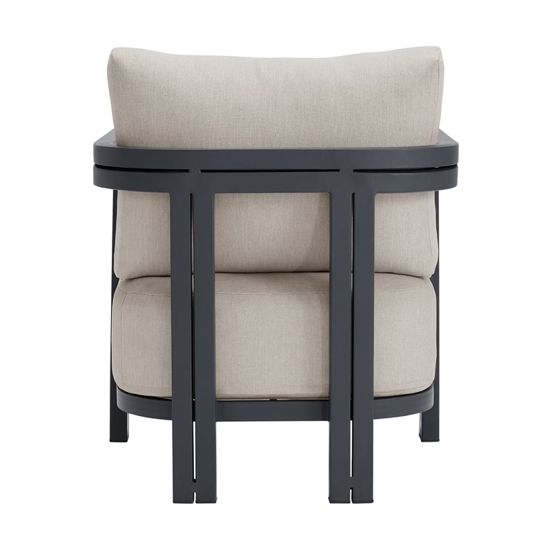 Fresca Chair Dark Grey and Olefin Beige (2 Per Carton)