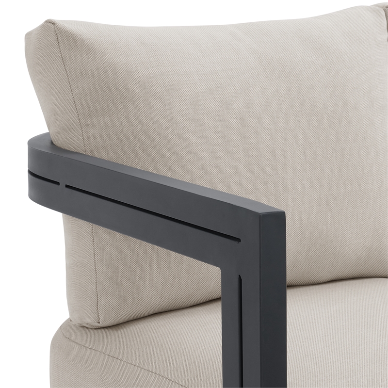 Fresca Chair Dark Grey and Olefin Beige (2 Per Carton)