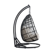 Fresca Double Swing Chair Complete Dark Grey and Olefin Beige
