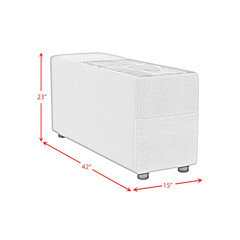 Frida Modular Console with Speaker and Cooler Olefin Beige