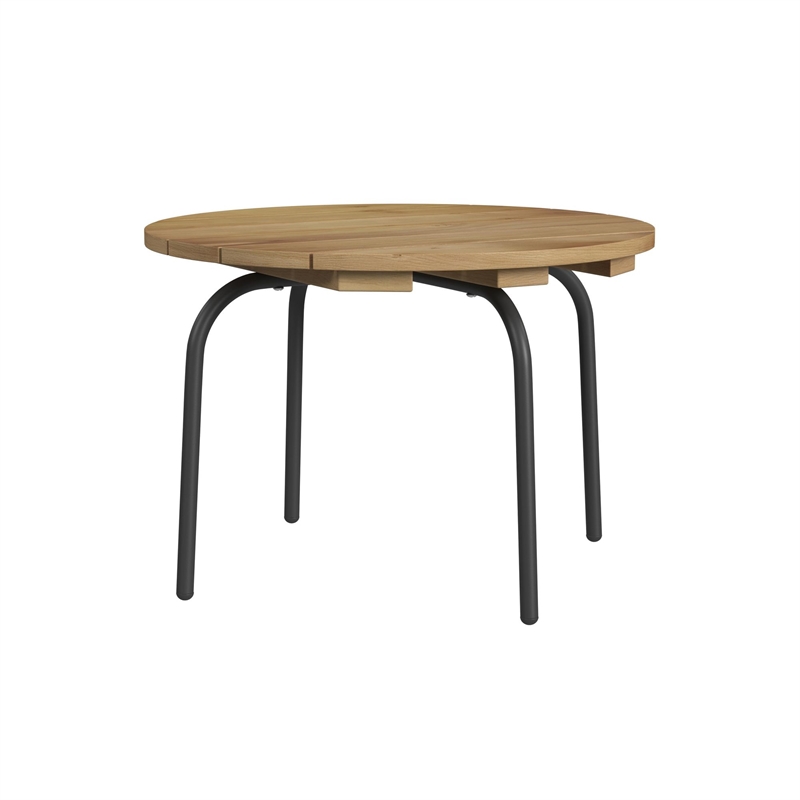 Lilly Outdoor Seating 4PC Set Black Natural and Olefin Beige