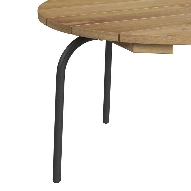 Lilly Outdoor Seating 4PC Set Black Natural and Olefin Beige