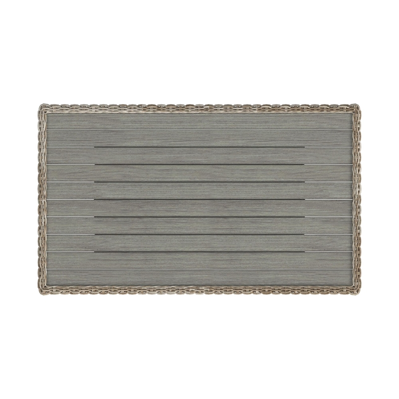 Flora  6PC Conversion Set in Natural and Olefin Beige with Ottoman