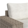 Flora  6PC Conversion Set in Natural and Olefin Beige with Ottoman