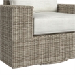 Flora  6PC Conversion Set in Natural and Olefin Beige with Ottoman