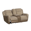 Viper  Motion Glider Loveseat with Console in Rancho Beige