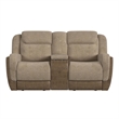 Viper  Motion Glider Loveseat with Console in Rancho Beige
