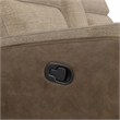 Viper  Motion Glider Loveseat with Console in Rancho Beige