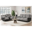 Viper  Motion Glider Loveseat with Console in Rancho Grey