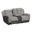 Viper  Motion Glider Loveseat with Console in Rancho Grey