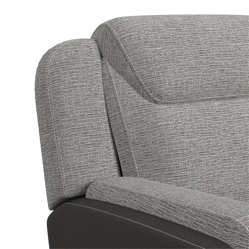 Viper  Motion Glider Loveseat with Console in Rancho Grey