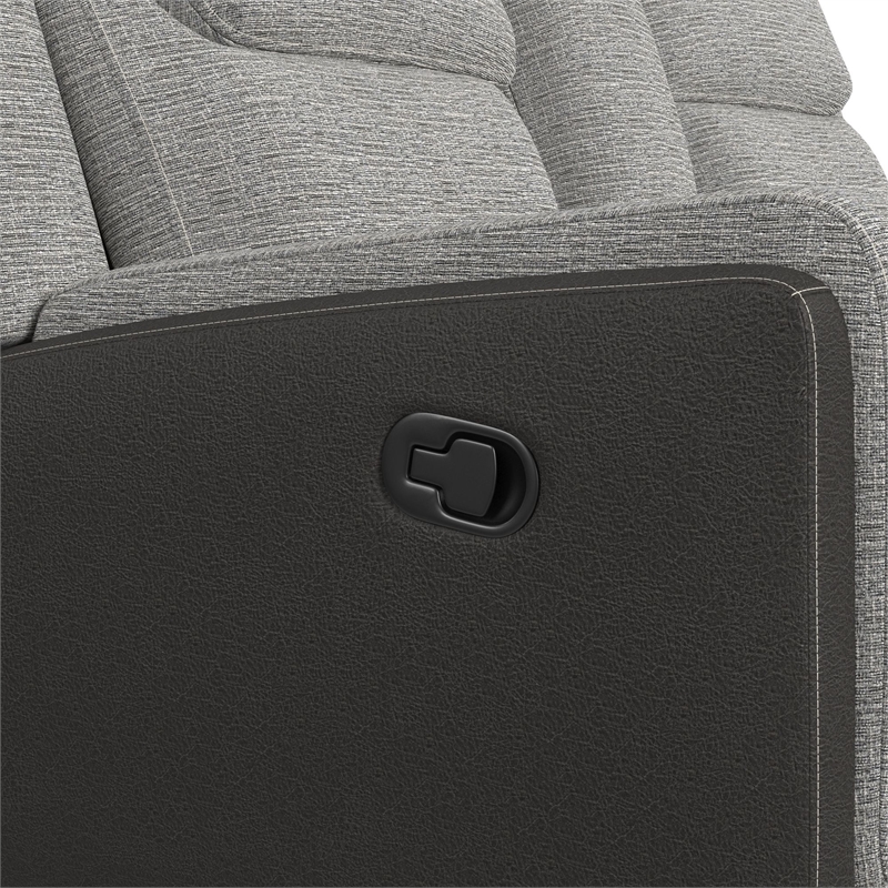 Viper  Motion Glider Loveseat with Console in Rancho Grey