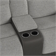 Viper  Motion Glider Loveseat with Console in Rancho Grey