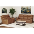 Walker Power Motion Sofa DDT Wireless Charger Headrest Lumbar in Aline Butternut