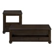 Chad 2PCOccasional Table Set inCherry Rectangular Lift Top Coffee and End Tables