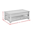 Chad Rectangular Lift Top Coffee Table with  Casters in Cherry
