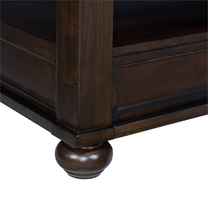 Chad 2PC Occasional Table Set in Cherry Square Lift Top Coffee and End Tables