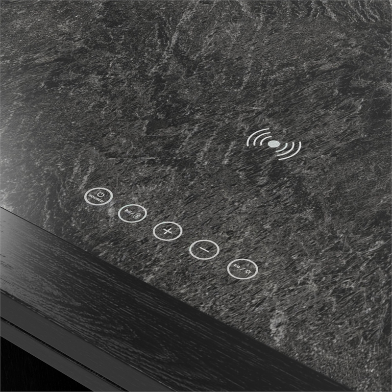 Nebula  Smart Coffee Table with Cooler and Speaker in Black