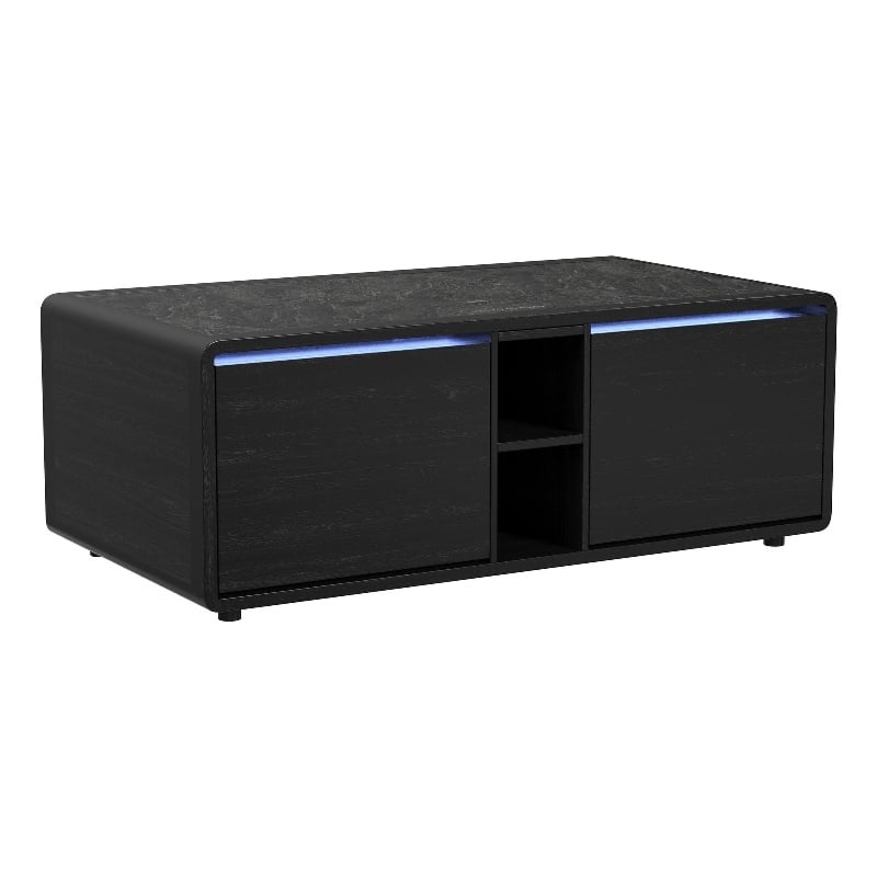 Nebula  Smart Coffee Table with Cooler and Speaker in Black