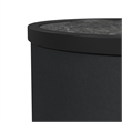 Nebula 2PCSmart Occasional Table Set in Black Smart Coffee RoundSmart End Tables