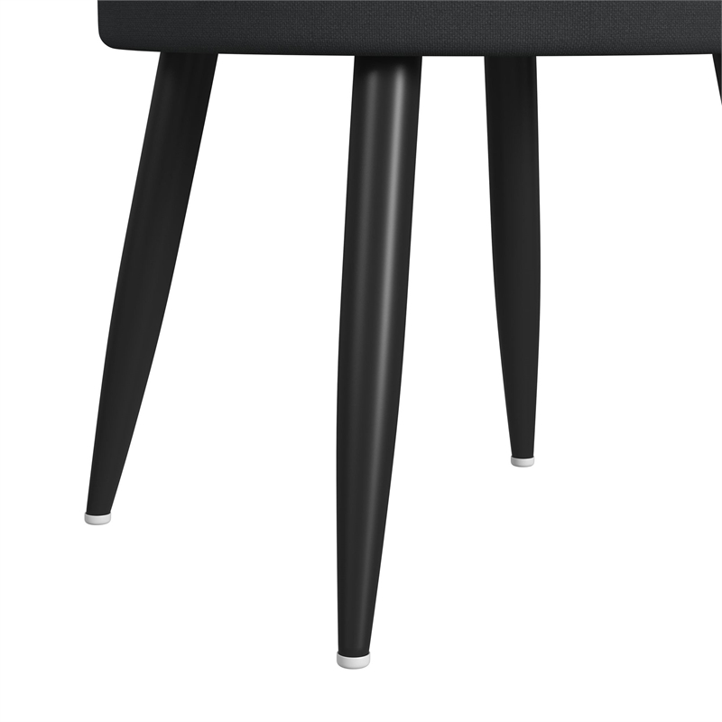 Nebula 2PCSmart Occasional Table Set in Black Smart Coffee RoundSmart End Tables