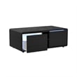 Nebula 2PCSmart Occasional Table Set in Black Smart Coffee RoundSmart End Tables