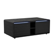 Nebula 2PCSmart Occasional Table Set in Black Smart Coffee RoundSmart End Tables