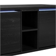 Nebula 2PC Smart Occasional Table Set in BlackSmartCoffeeandSquareSmartEndTables