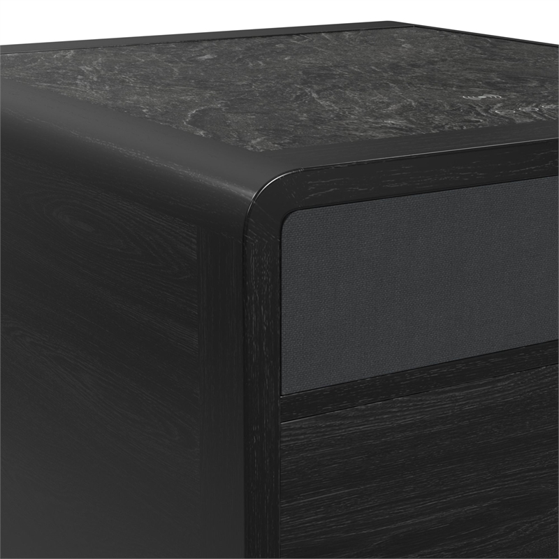 Nebula 2PC Smart Occasional Table Set in BlackSmartCoffeeandSquareSmartEndTables