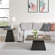 Rizzo 2PC Occasional Table Set in Grey andDark Espresso CoffeeTable andEnd Table