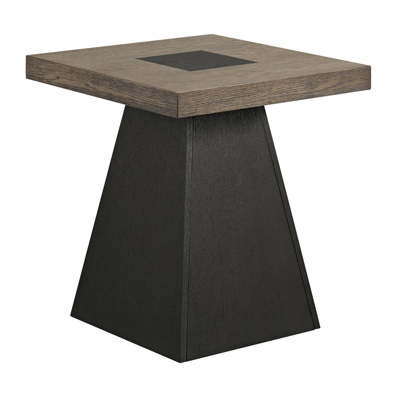 Rizzo 2PC Occasional Table Set in Grey andDark Espresso CoffeeTable andEnd Table