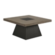Rizzo 2PC Occasional Table Set in Grey andDark Espresso CoffeeTable andEnd Table