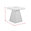 Rizzo 2PC Occasional Table Set in Grey andDark Espresso CoffeeTable andEnd Table