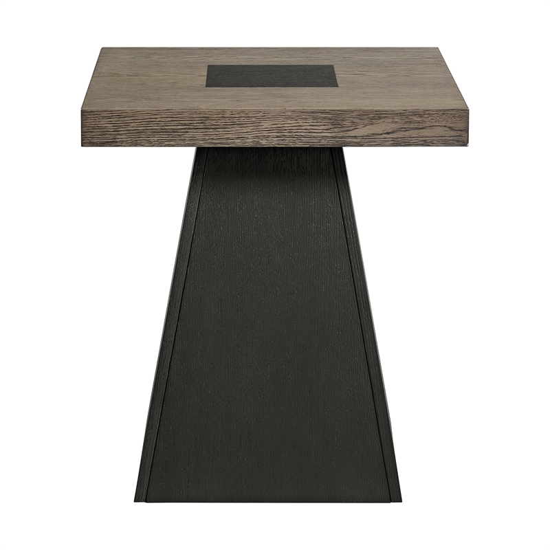Picket House Furnishings Rizzo End Table in Grey and Dark Espresso