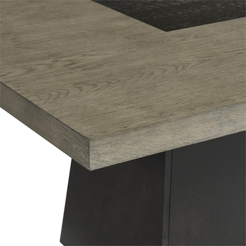Picket House Furnishings Rizzo End Table in Grey and Dark Espresso