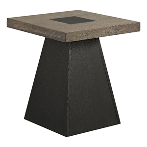 Picket House Furnishings Rizzo End Table in Grey and Dark Espresso