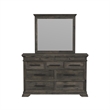 Picket House Furnishings Hyde Dresser and Mirror Set in Charcoal