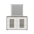 Picket House Furnishings Vega Dresser and Mirror Set in Dual Tone