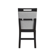 Pinnacle Counter Side Chair with Light Grey Fabric in Charcoal (2 Per Carton)
