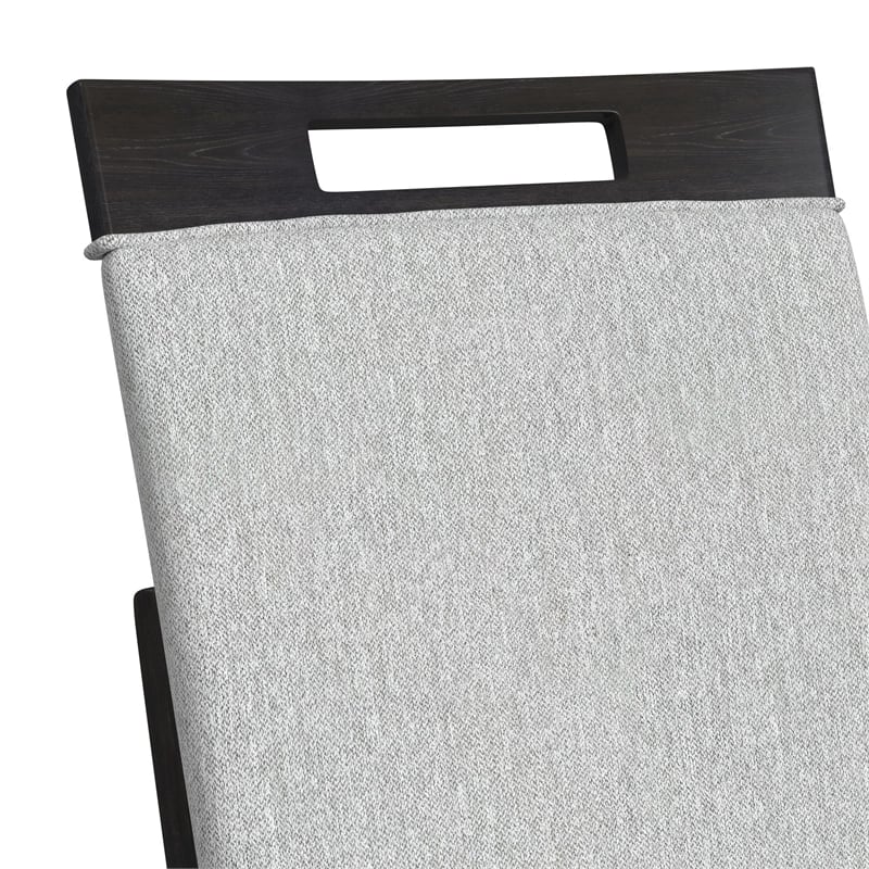 Pinnacle Counter Side Chair with Light Grey Fabric in Charcoal (2 Per Carton)