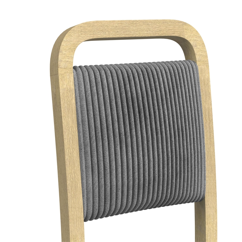 Woodridge Dining Side Chair with Grey Fabric in Natural (2 Per Carton)