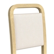 Woodridge Dining Side Chair with White Fabric in Natural (2 Per Carton)