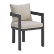 Fresca Dining Chair Dark Grey and Olefin Beige (2 Per Carton)