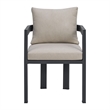 Fresca Dining Chair Dark Grey and Olefin Beige (2 Per Carton)