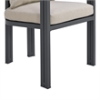 Fresca Dining Chair Dark Grey and Olefin Beige (2 Per Carton)