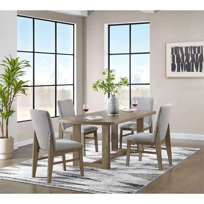 Picket House Furnishings Canal Rectangular Dining Table in Grey