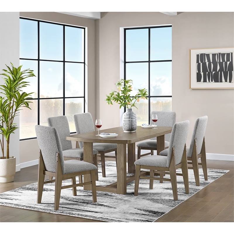 Picket House Furnishings Canal Rectangular Dining Table in Grey