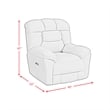Picket House Furnishings Roy P3 Recliner zero gravity memory foam in Bama Toast