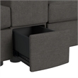 Harleigh 7PC Living Room Set in Palmer Plus Ash