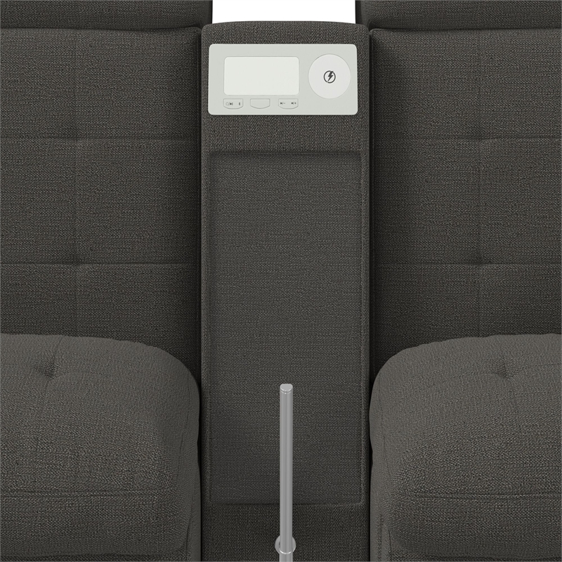 Harleigh 8PC Living Room Set in Palmer Plus Ash with Media Console